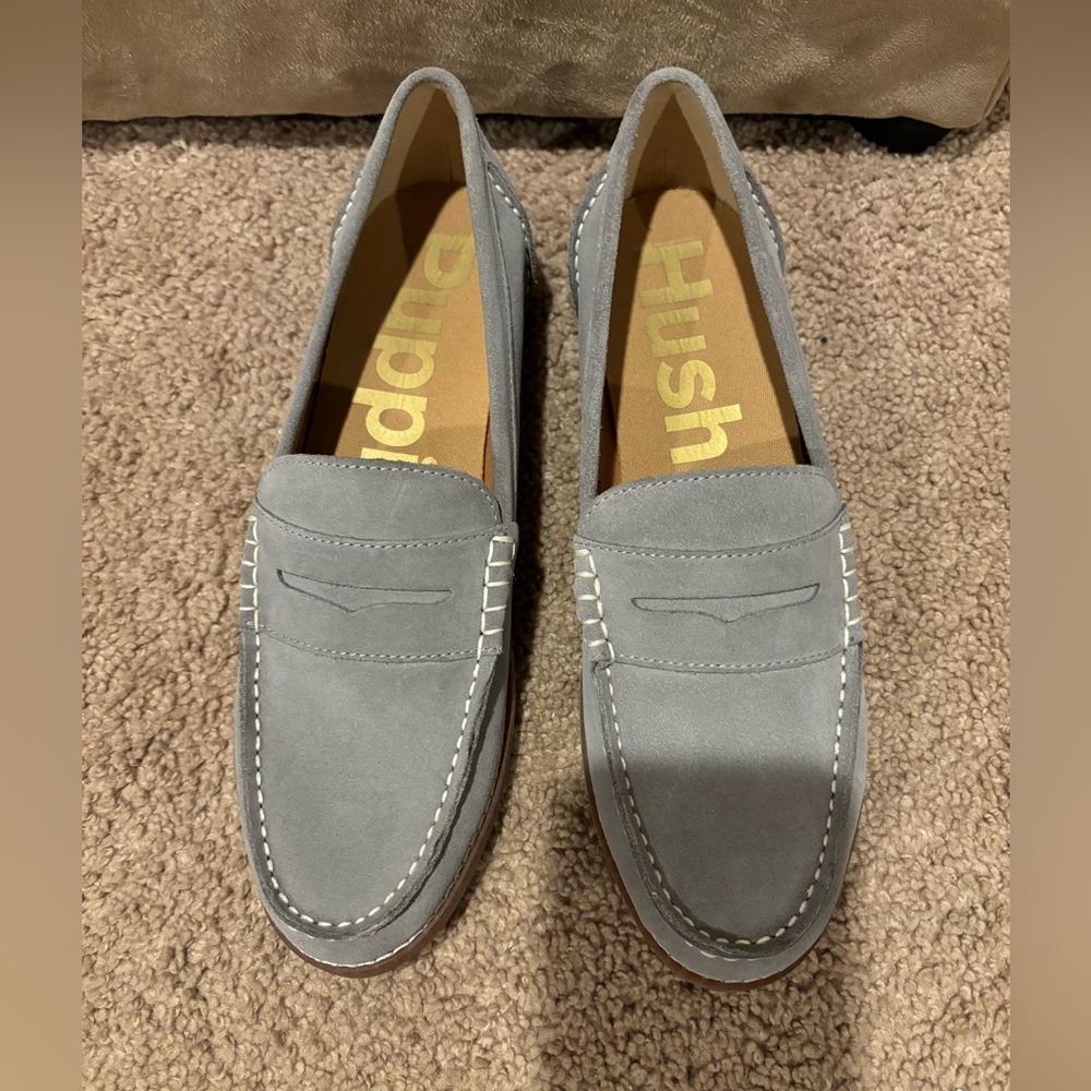 Gray Hush Puppies, size 9.5.